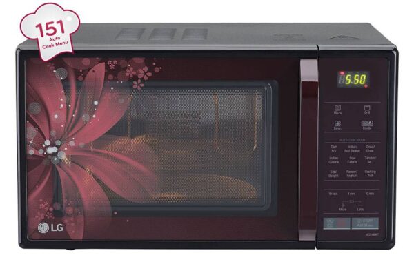 LG mc2146brt Microwave Oven front view