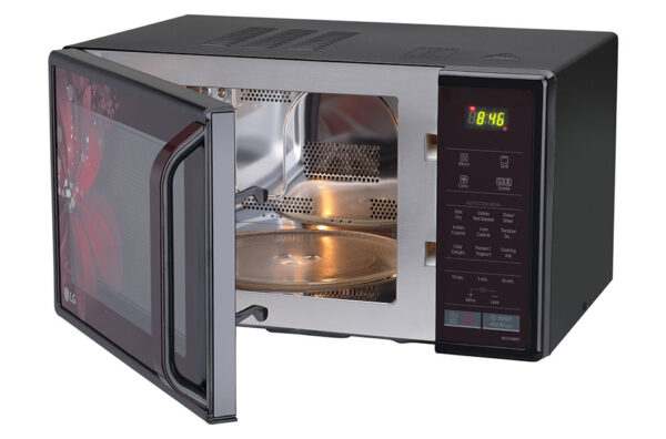 LG mc2146brt Microwave Oven open view