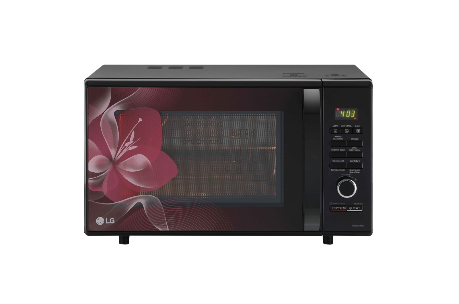 LG MJ2886BWUM ALL IN ONE MICROWAVE OVEN front view