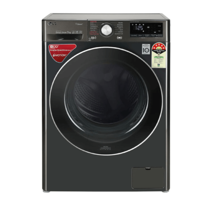 LG FHV1207ZWB 7Kg 5 Star Inverter Wi-fi Front Load Washing Machine With AI Direct Drive)