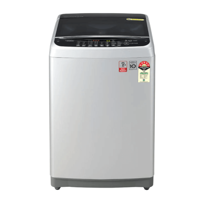 LG T80SJSF1Z 8.0 Kg Inverter Fully-Automatic Top Loading Washing Machine (Middle Free Silver)