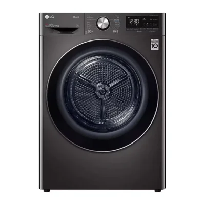 LG DHV09SWB 9Kg Dryer, Dual Heat Pump™, Black Steel