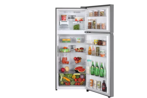 LG GL-T422VPZX.DPZZEBN 398L, 3 Star, Smart Inverter Compressor, Convertible, Wi-Fi, Door Cooling™, Shiny Steel Finish, Frost-Free Double Door Refrigerator - Image 4