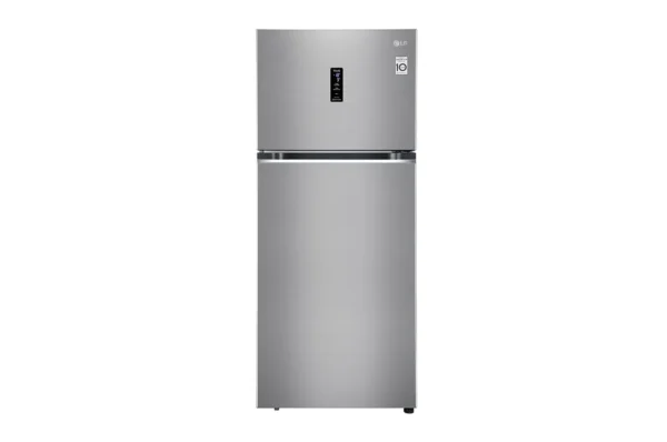 LG GL-T422VPZX.DPZZEBN 398L, 3 Star, Smart Inverter Compressor, Convertible, Wi-Fi, Door Cooling™, Shiny Steel Finish, Frost-Free Double Door Refrigerator