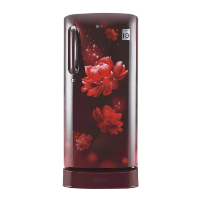 LG GL-D201ASCY.ASCZEBN 185L Single Door Refrigerator with Smart Inverter Compressor in Scarlet Charm Color