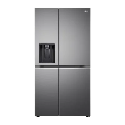 LG GL-L257CPZ3 630L, Side-by-Side Refrigerator, Water & Ice Dispenser, Shiny Steel