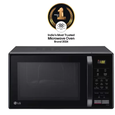 LG MC2146BG, 21 Litres Convection Microwave Oven, 151 Auto Cook Menu, 101 Indian Cook Menu, Black