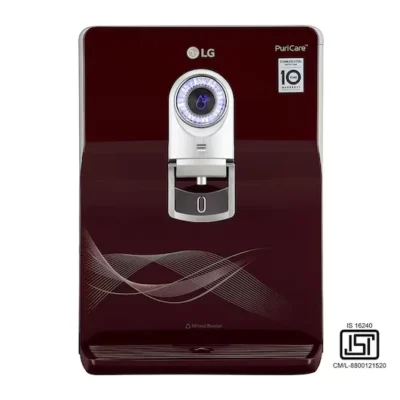 LG WW184ETC 8L RO+UV+UF+Mineral Booster Water Purifier with Steel Tank, Crimson Red