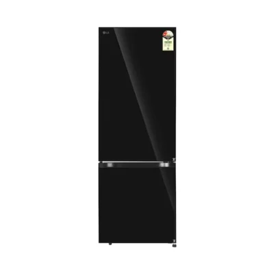 LG GL-B3426BEBM 340L Bottom Freezer Refrigerator, Door Cooling+, Wi-Fi Convertible, Black Mirror, 2 Star