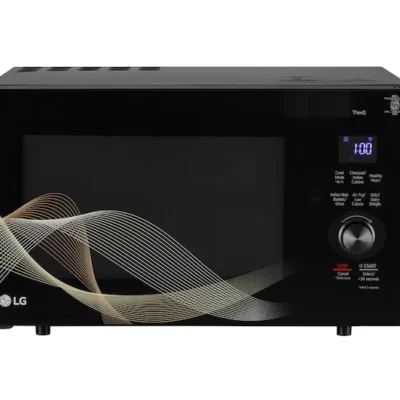 LG MJEN286UHWF 28 L Convertible Microwave Oven with Air Fry, Charcoal Lighting Heater™, 331 Auto Cook Menu Powered by Thinq, Black