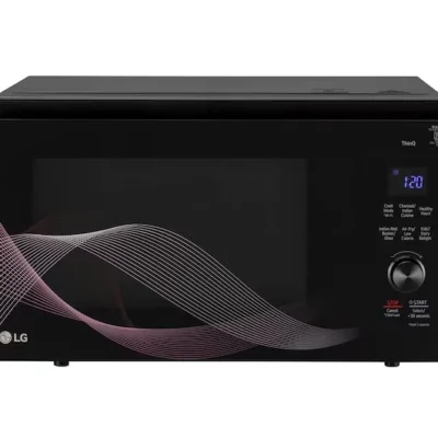 LG MJEN326UHWF 32 L Convertible Microwave Oven with Air Fry, Charcoal Lighting Heater™, 431 Auto Cook Menu Powered by Thinq, Black
