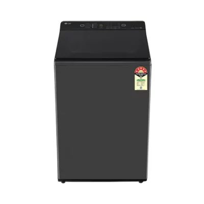 LG T80KMMB3Z 8Kg Top Load Washing Machine, Hard Water Wash, Middle Black, 5 Star