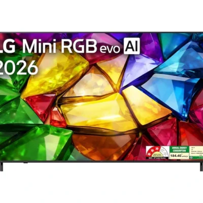 LG 55MRGB85BLA 139cm (55) 4K Mini RGB α8 Gen3 AI Processor, 120 Hz Refresh Rate, AI Magic Remote Dolby Atmos, 2026